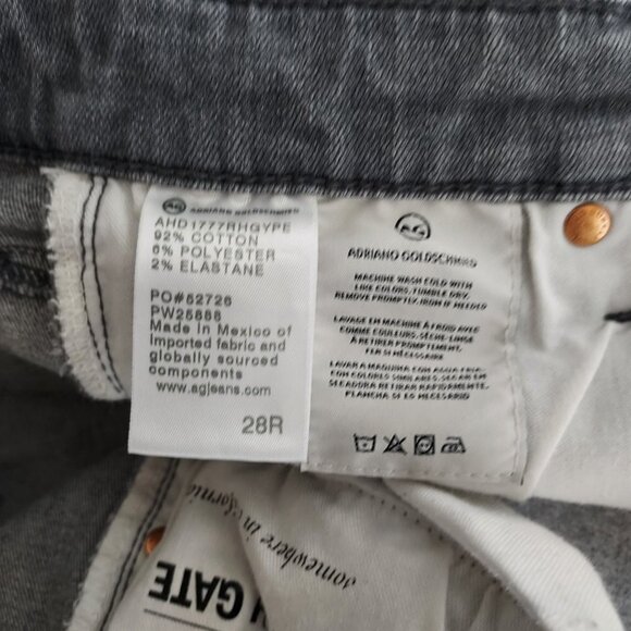 AG Adriano Goldschmied Farrah Hi Rise Skinny Ankle Gray Jeans - Picture 2 of 7